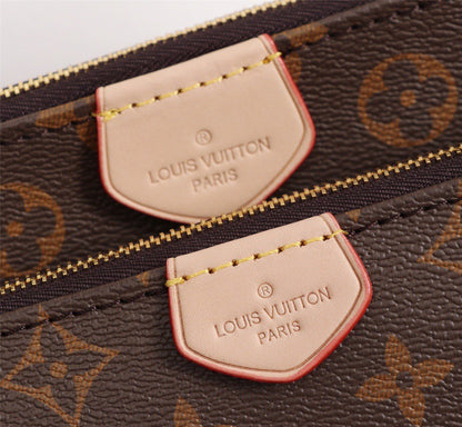 LV Multi Pochette Accessoires Monogram Canvas Pink For Women,  Shoulder And Crossbody Bags 9.4in/24cm LV M44840