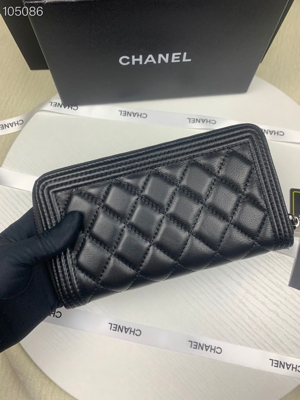 CHL BOY LONG ZIPPED WALLET BLACK 19.4CM