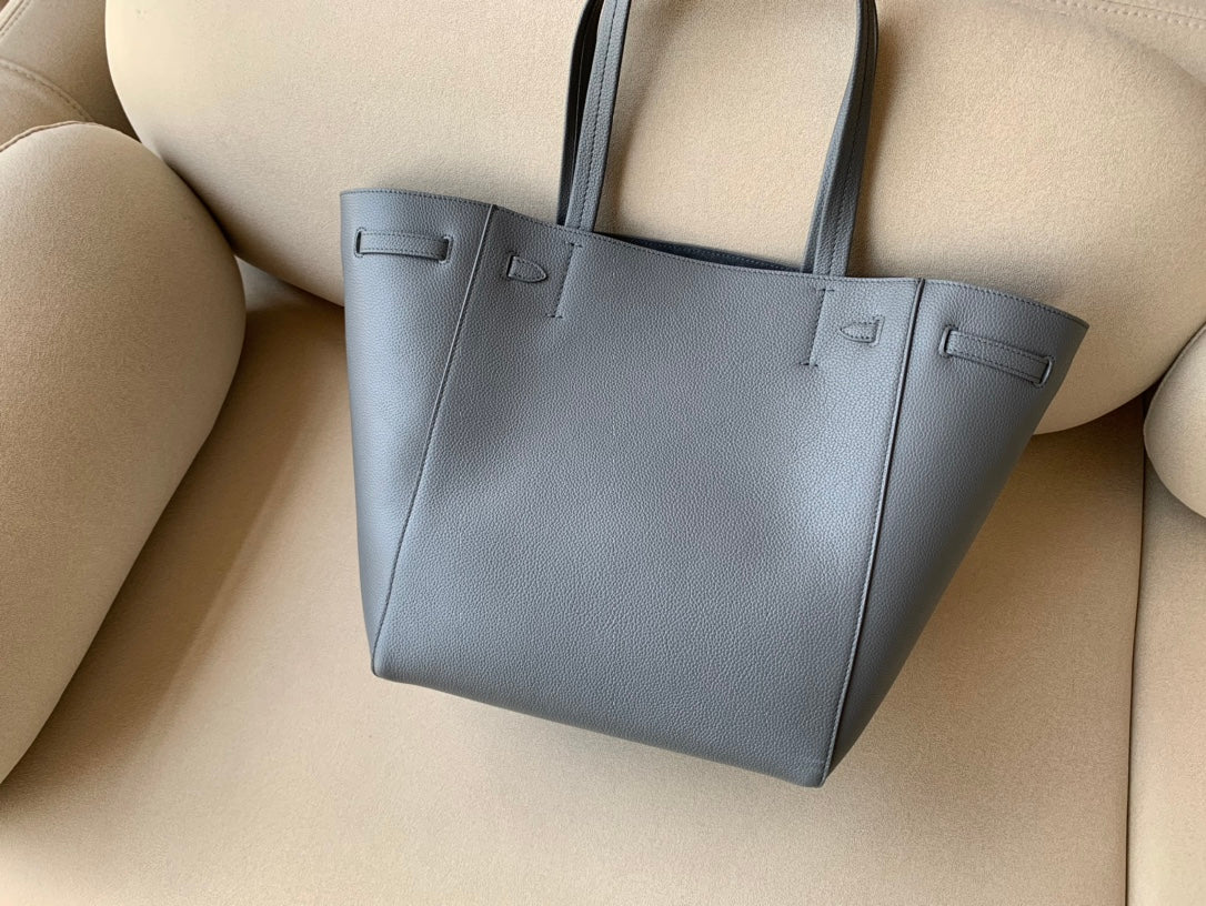 CE Small Cabas Phantom In Soft Grained Grey For Women 12in/31cm 189023TNI.10DC