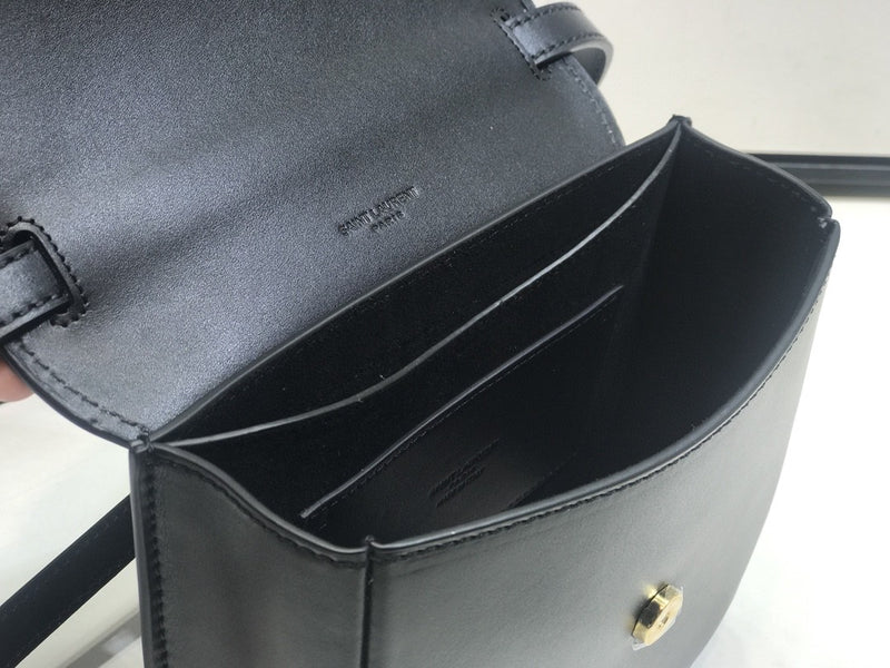 YSSL Kaia Medium Shoulder Bag Black For Women 8.5in/22cm YSL P00483797