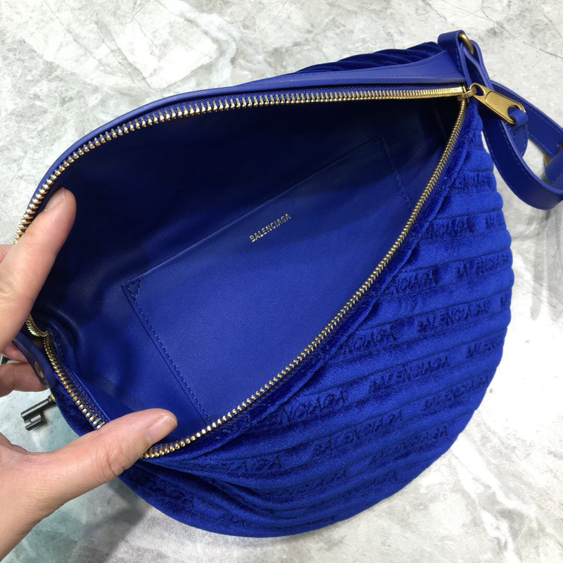 Balen Souvenir XXS Belt Bag In Blue, For Women,  Bags 11.8in/30cm