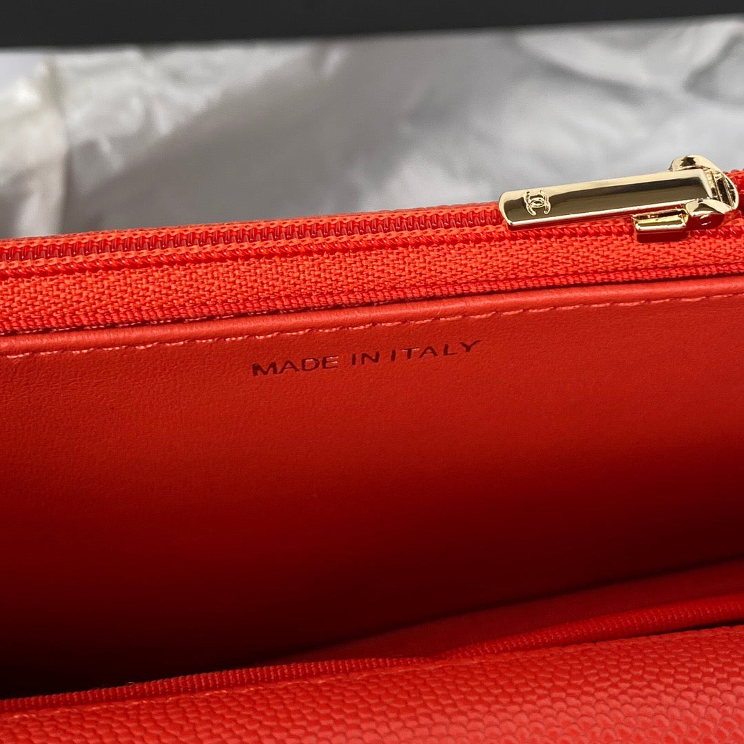 ChanelSmall Flap Bag Gold Hardware Red For Women, Women’s Handbags, Shoulder Bags 7.5in/19cm AP2840