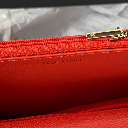 ChanelSmall Flap Bag Gold Hardware Red For Women, Women’s Handbags, Shoulder Bags 7.5in/19cm AP2840
