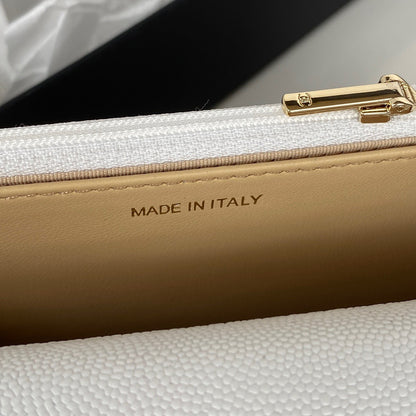 ChanelSmall Flap Bag Gold Hardware White For Women, Women’s Handbags, Shoulder Bags 7.5in/19cm AP2840