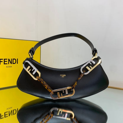 FI O’Lock Swing Black Bag For Woman 32cm/12in 8BS068AHM0F19KX