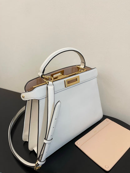 FI Peekaboo ISeeU Petite White Small Bag For Woman 20cm/8in