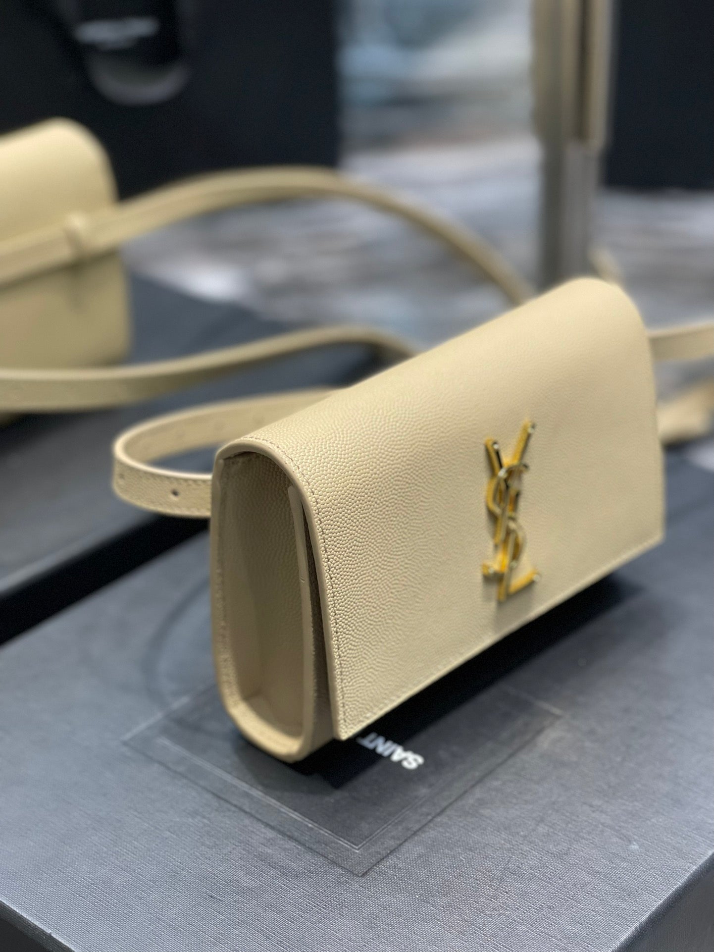 YSSL Kate Belt Bag Beige For Women, Women’s Bags 7in/18cm YSL
