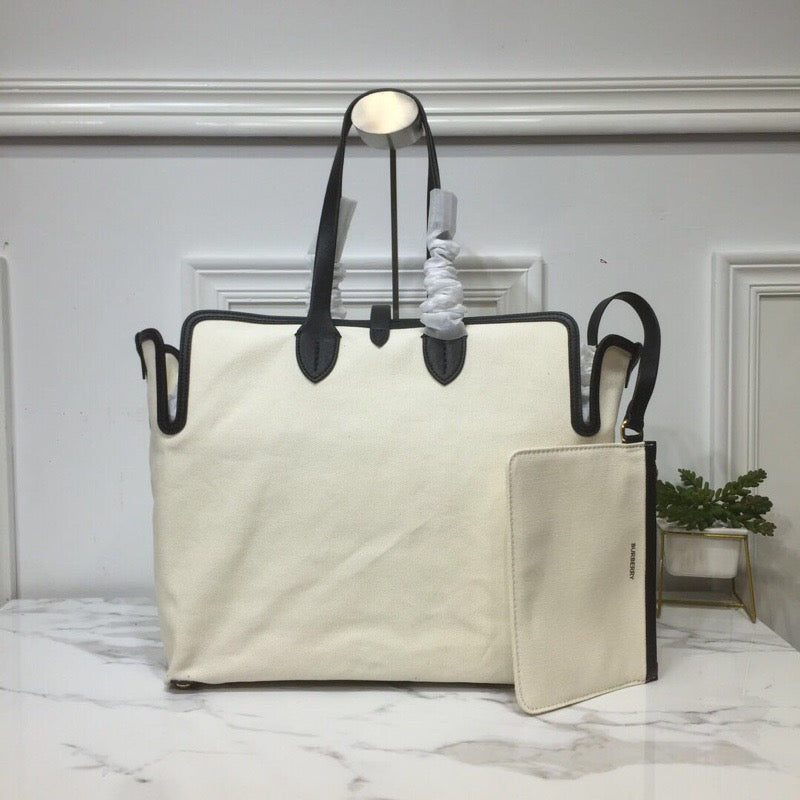 BB The Large Soft Cotton Canvas Belt Bag Black For Women, Women’s Bags 16.5in/42cm