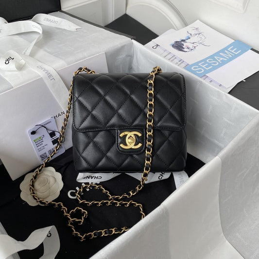ChanelMini Flap Bag Black For Women, Women’s Bags 6.7in/17cm