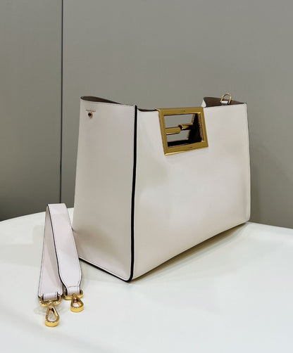 FI Way Medium White Bag For Woman 29.5cm/11.5in