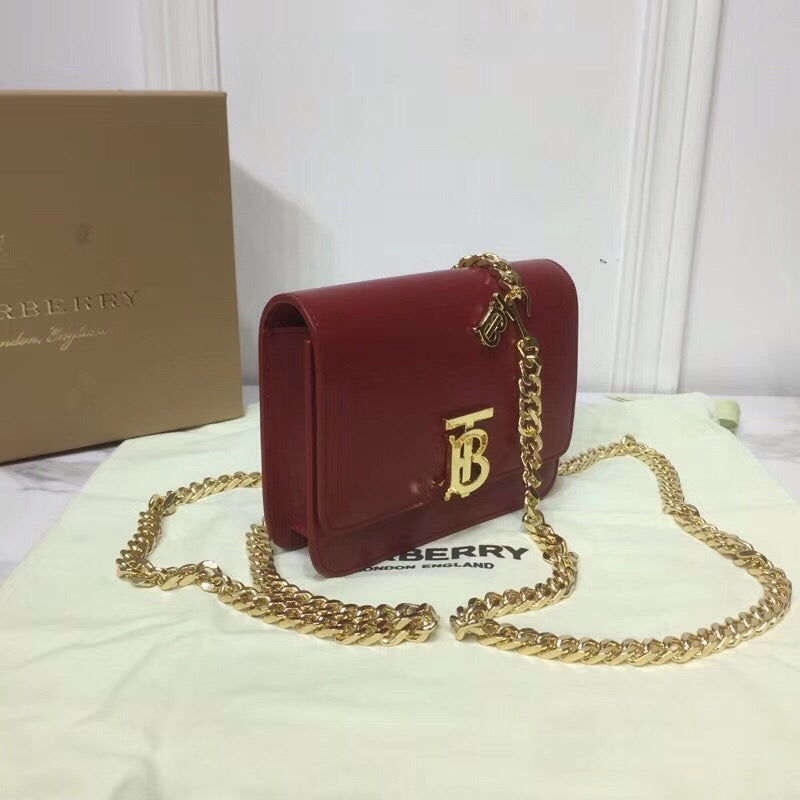 BB Tb Chain Belt Bag Red For Women, Bags 6.6in/17cm