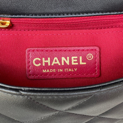 ChanelSmall Flap Bag Gold Hardware Black For Women, Women’s Handbags, Shoulder Bags 7.9in/20cm AS3450