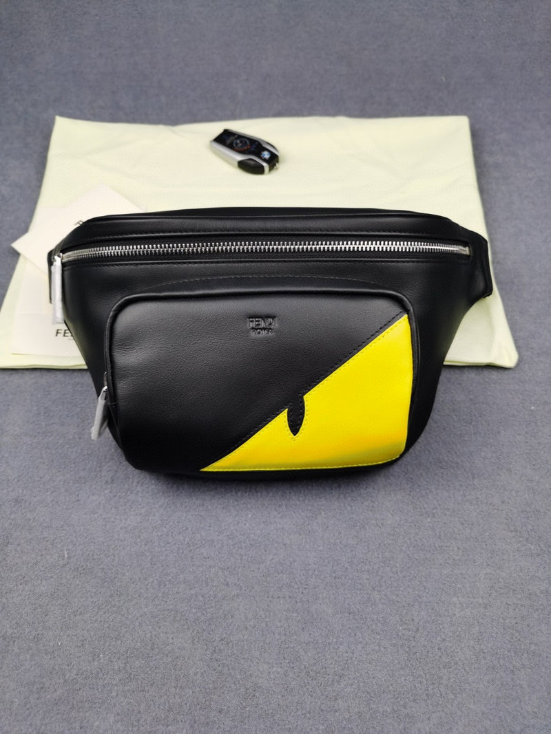 FI Little Monster Belt Bag Black/Yellow For Men, Men&