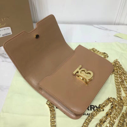 BB Tb Chain Belt Bag Brown For Women, Bags 6.6in/17cm