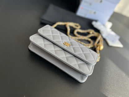 CHL WALLET ON CHAIN BAG WHITE