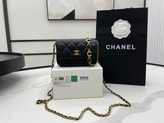 CHL Classic Distressed Black For Women, Women’s Bags 4.7in/12cm