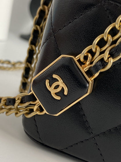 ChanelSmall Vanity With Chain Black For Women, Women’s Bags 4.3in/11cm