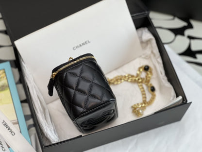 ChanelVanity With Chain Black For Women, Women’s Bags 6.2in/16cm