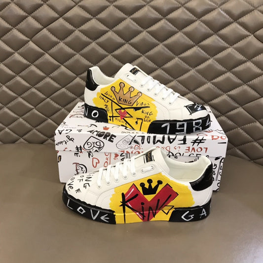 DG Limited Edition Portofino Sneakers White For Men DG Shoes