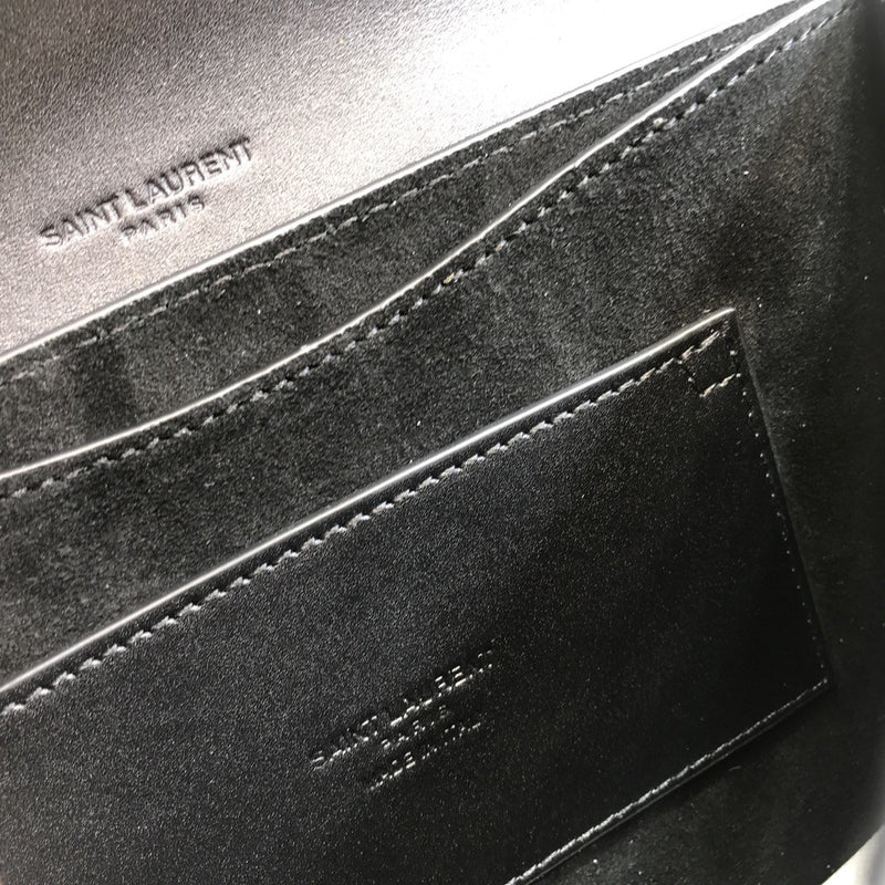 YSSL Kaia Medium Shoulder Bag Black For Women 8.5in/22cm YSL P00483797