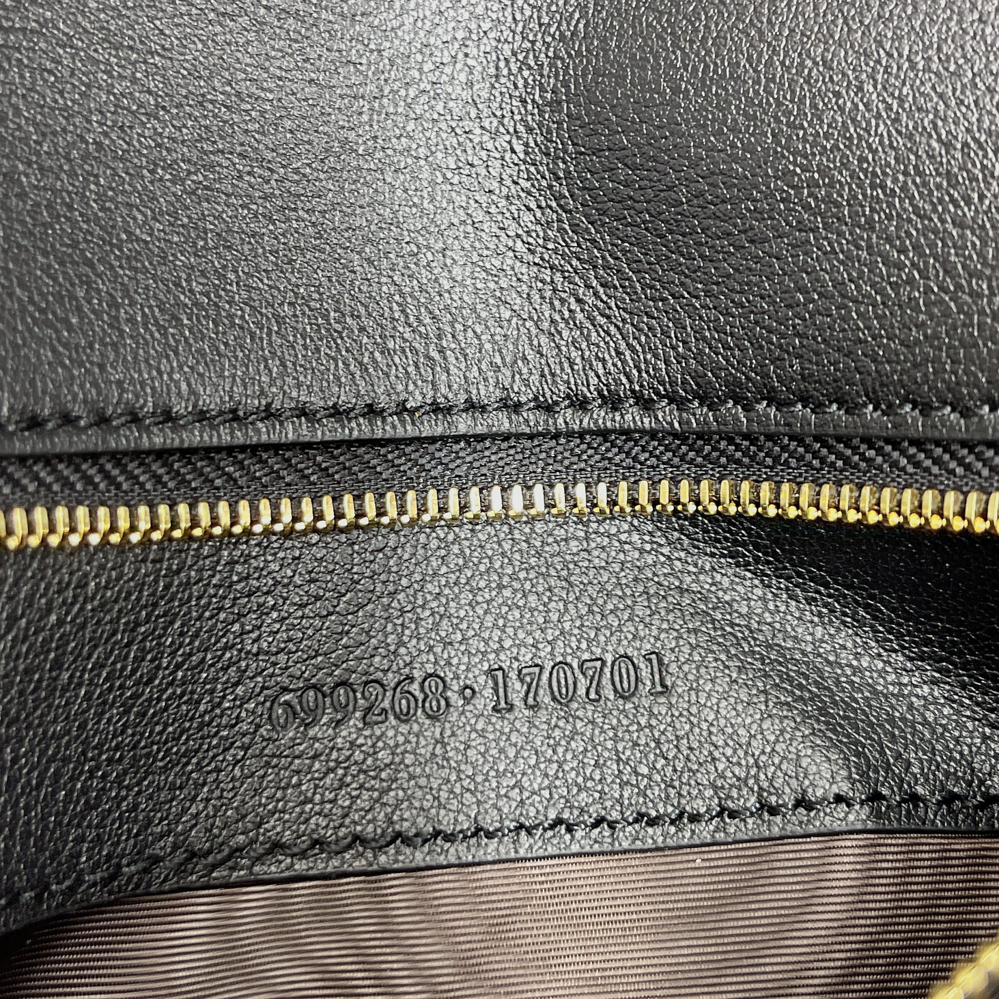 gg Blondie Shoulder Bag Black For Women, Women&#8217;s Bags 11in/28cm gg‎ 699268 UXX0G 1000