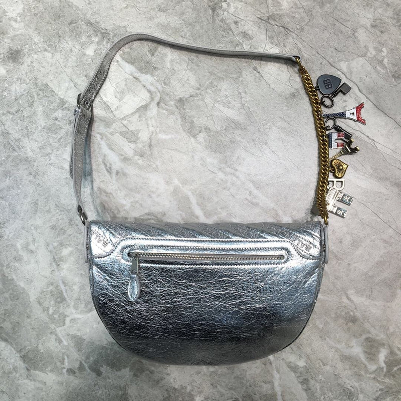 Balen Souvenir XXS Belt Bag In Sliver, For Women,  Bags 11.8in/30cm