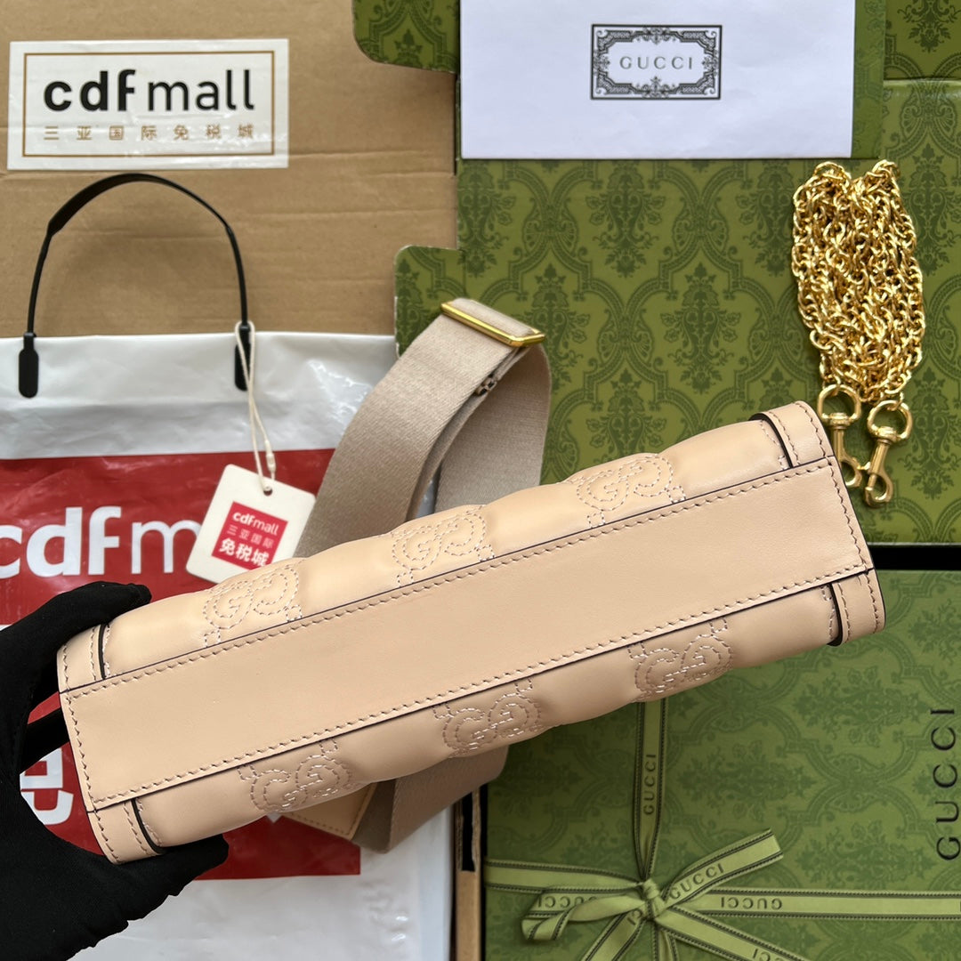gg Matelassé Small Bag Beige For Women, Women&#8217;s Bags 10.2in/26cm gg‎ ‎