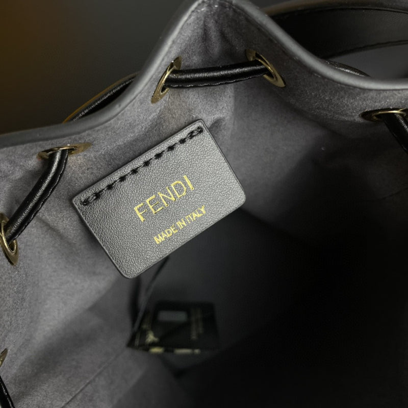 FI Mon Tresor Black Mini Bag For Woman 18cm/7in 8BS010A3ZGF0KUR