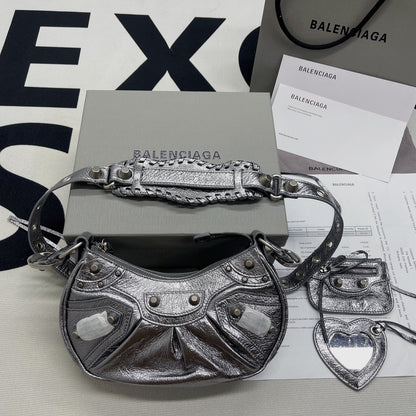 Balen Le Cagole XS Shoulder Bag In Grey, For Women,  Bags 10.2in/26cm