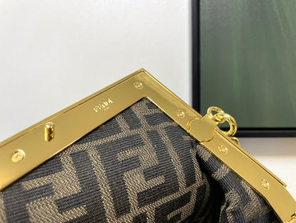 FI First Small Black with python Bag For Woman 26cm/10in 8BP129AGWRF1G5K