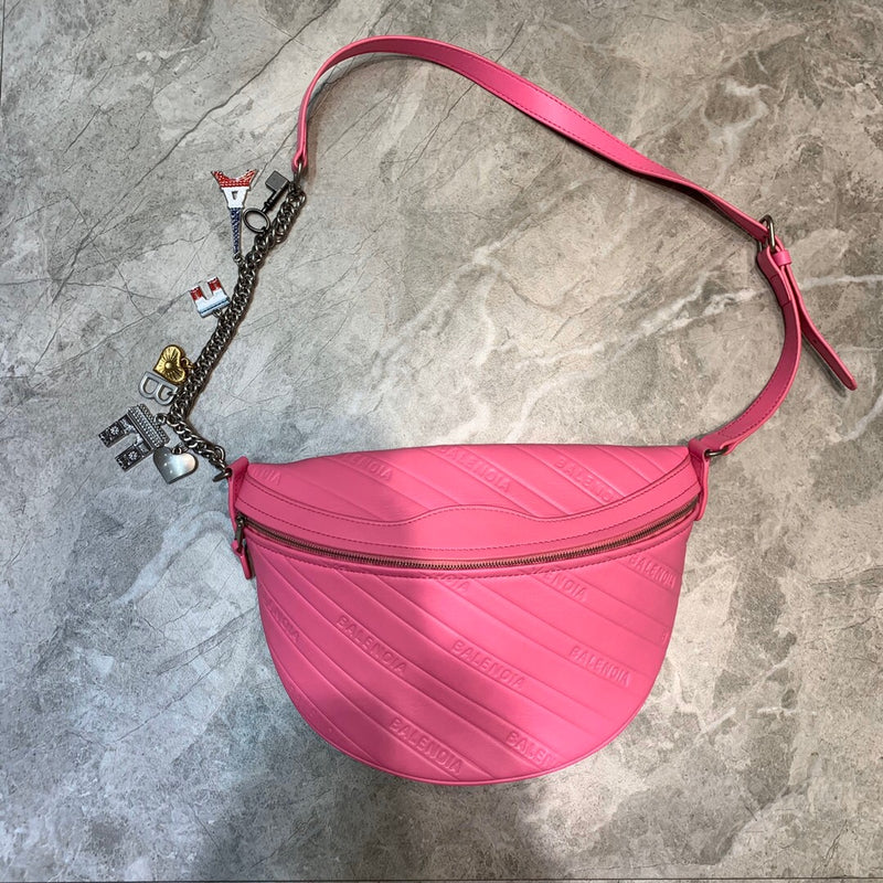 Balen Souvenir XXS Belt Bag In Pink, For Women,  Bags 11.8in/30cm