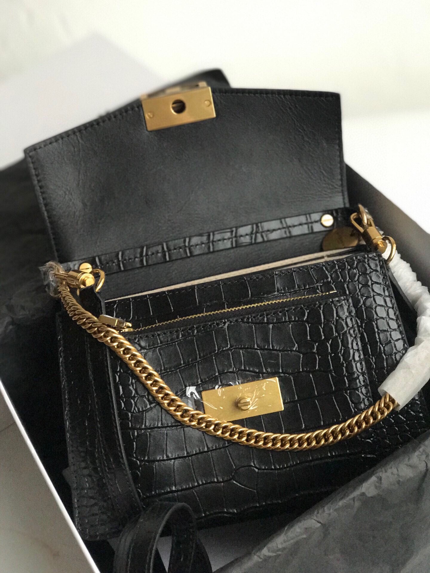 gv GV3 Bag Black For Women, Handbags, Shoulder Bags 11.4in/29cm GVC