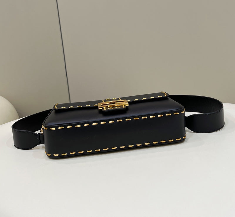 FI Mon Baguette Medium Black Bag For Woman 28cm/11in