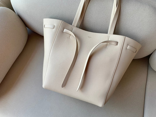 CE Small Cabas Phantom In Soft Grained Beige For Women 12in/31cm 