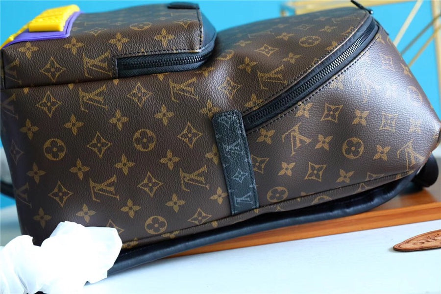 LV Discovery Backpack Monogram Canvas With LV Rubber Signature Appliqué For Fall, Bags 40cm LV M57965