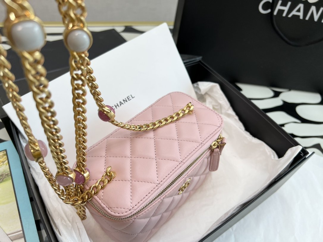 ChanelVanity With Chain Light PiNike For Women, Women’s Bags 6.2in/16cm