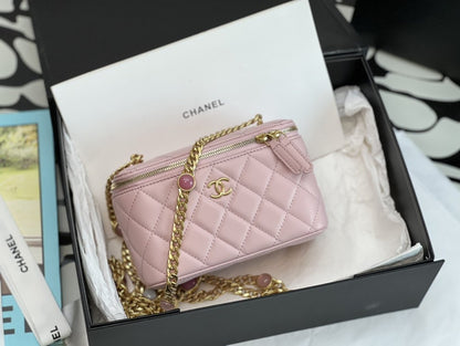 ChanelVanity With Chain Light PiNike For Women, Women’s Bags 6.2in/16cm
