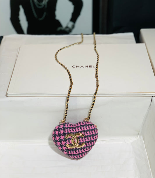 ChanelLong Necklace Bag Black And PiNike For Women, Women’s Bags 3in/7.6cm AB9485 B09330 NK598