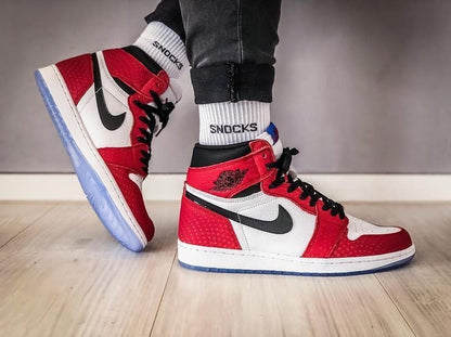 Designer RED Black White Jordan 1 CHICAGO High Q AJ1 UNISEX ( Customs And Box ), Jordan 1 Sneakers FREE SHIPPING WITH FEDEX