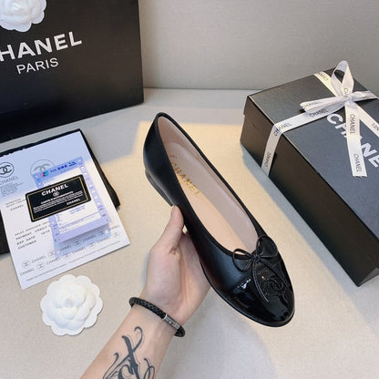 CHL BLACK FLAT SANDALS