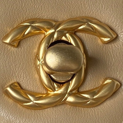 CHL MINI FLAP BAG WITH TOP HANDLE 15CM