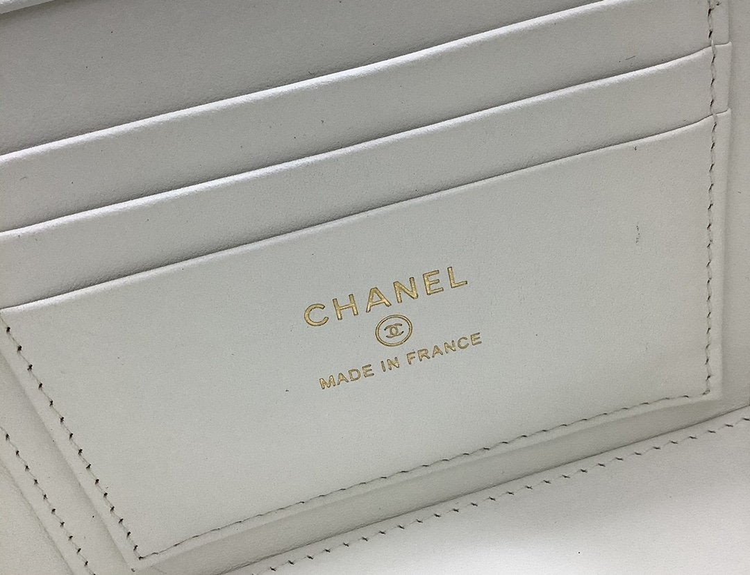 ChanelSmall Vanity Case White For Women, Women’s Bags 5.9in/15cm