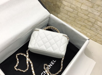 ChanelSmall Vanity Case White For Women, Women’s Bags 5.9in/15cm