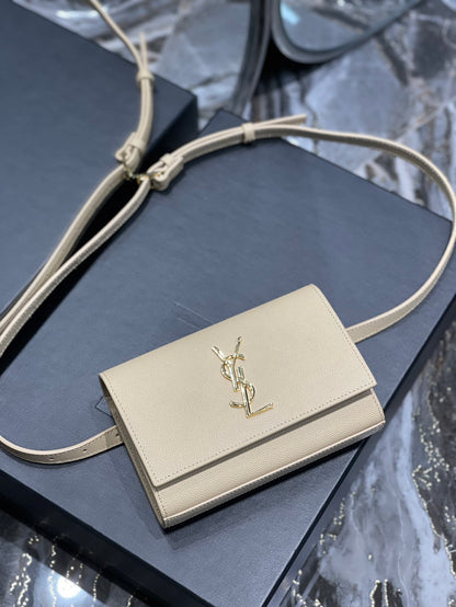 YSSL Kate Belt Bag Grey For Women, Women’s Bags 7in/18cm YSL