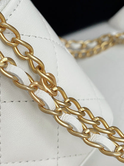 ChanelSmall Vanity With Chain White For Women, Women’s Bags 4.3in/11cm