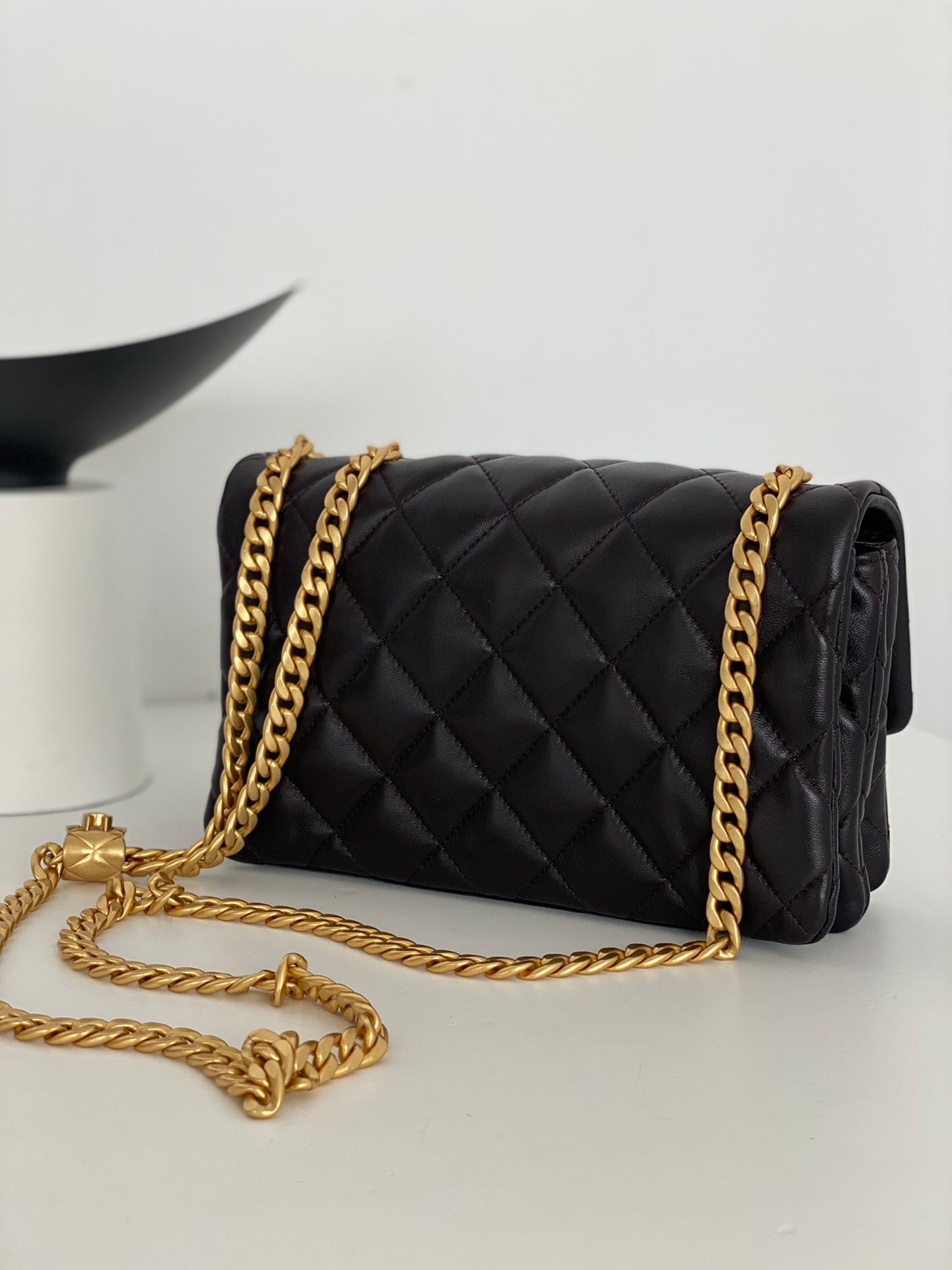 ChanelSmall Flap Bag Black For Women, Women’s Bags 8.7in/22cm