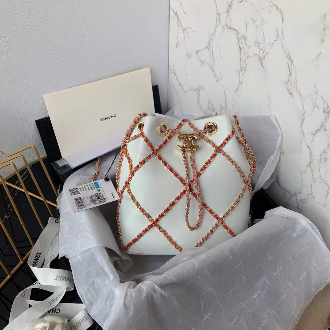 CHL 21 Handbag White For Women, Women’s Bags 8.6in/22cm
