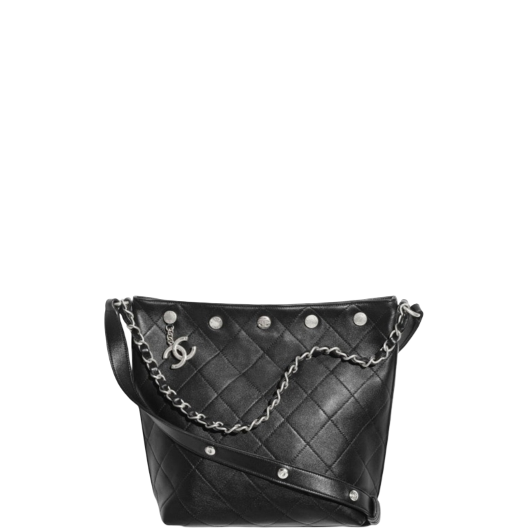 CHL LARGE BUCKET BAG BLACK 12.2IN/31CM