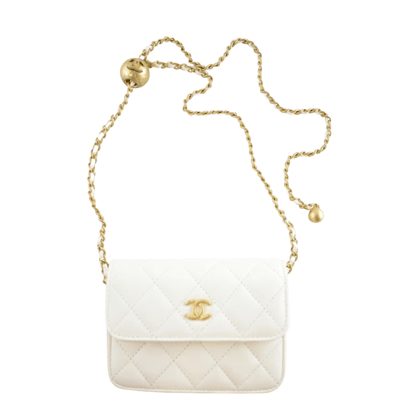 CHL WALLET ON CHAIN BAG WHITE
