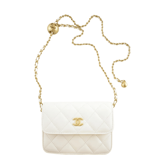 CHL WALLET ON CHAIN BAG WHITE
